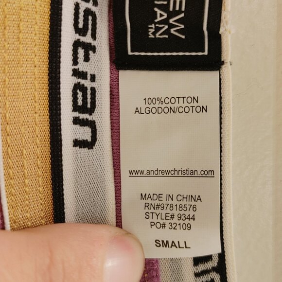 Vintage AC Grape Color Vibe Trunks w/Almost Naked Pouch - Small - Picture 5 of 6